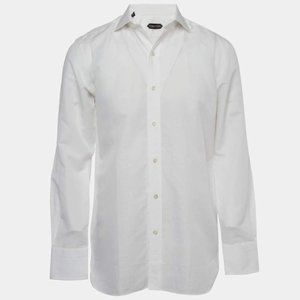 Mens Tom Ford Button Down Dress Shirt - White